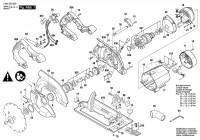 Bosch 3 603 E02 000 Pks 66Af Circular Hand Saw 230 V / Eu Spare Parts